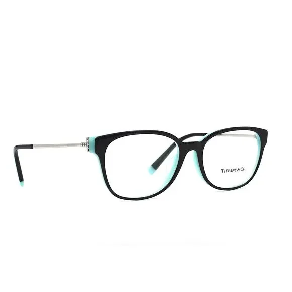 TIFFANY&CO TF2177 8055 BLACK ON TIFFANY BLUE EYEGLASSES FRAME - Picture 3 of 10